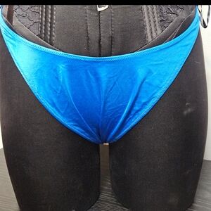 Victorias Secret Rhinestone Chain Blue Bikini Bottom